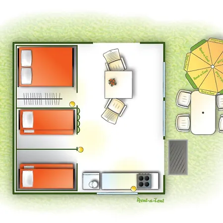 Rent-a-tent Interpals Eco Kamp alanı *